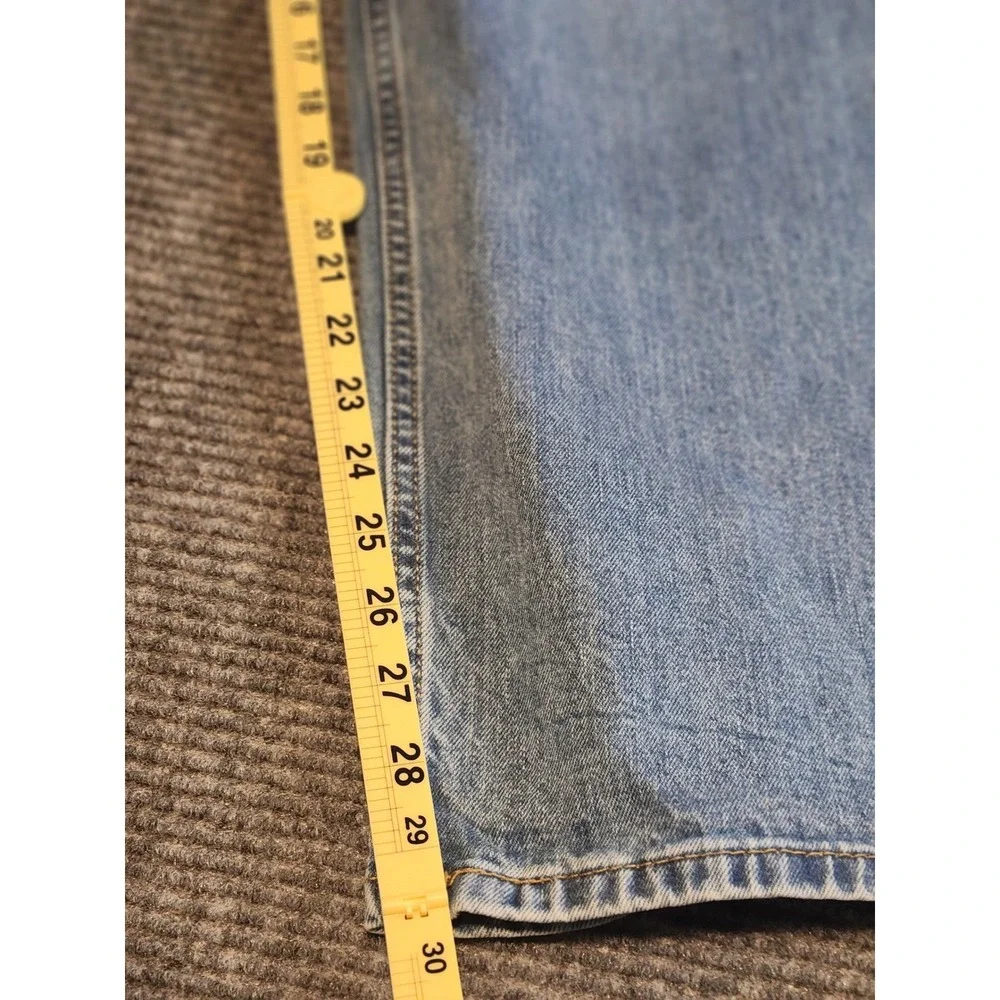 Levis 559 Relaxed Straight Jeans Mens 42x30 Light Wash Blue Denim Pants